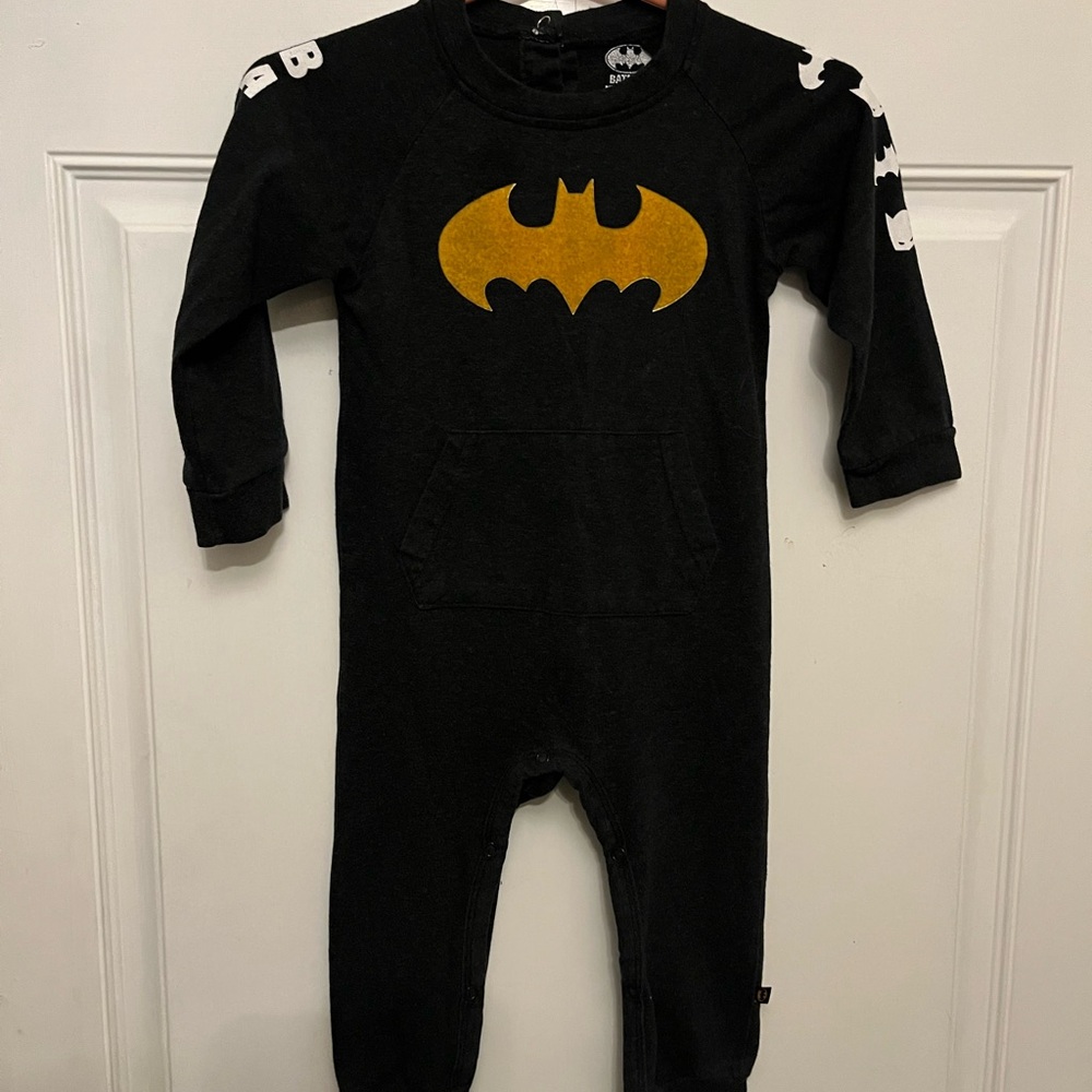 DC Comics Black and Gold Batman Kids Footie